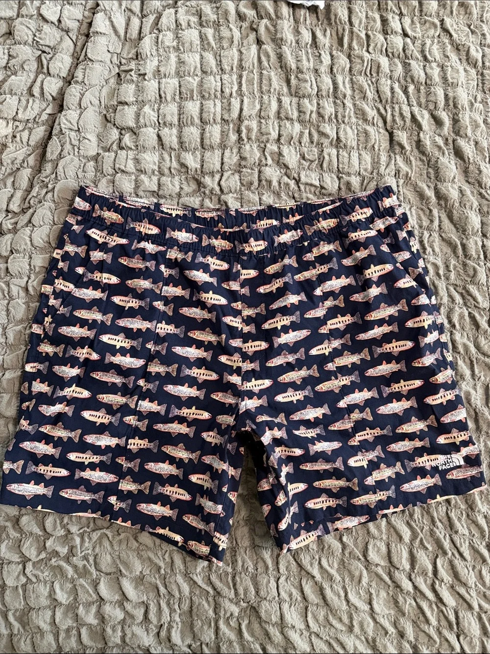 The North Face fish Print Shorts